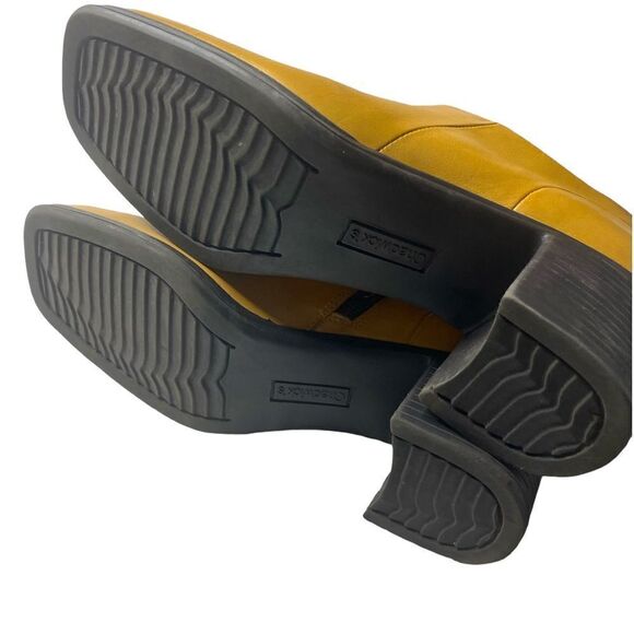 Chadwick's Sz 7.5 Chestnut Tan Faux Leather Chunky 2” Heel Side Zip Ankle Boot - Picture 6 of 7